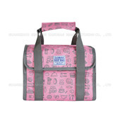 折疊購物籃，家用籃子 購物籃 保溫野餐籃 仿牛仔PVCSC17M-060P